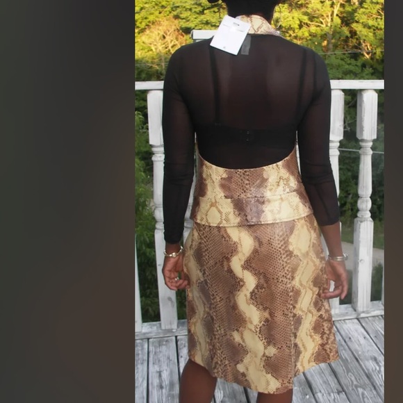 New COUTURE CHRISTIAN DIOR Farmed Snakeskin VEST COAT Jacket & SKIRT 38 US 6 - Picture 4 of 12